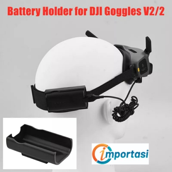 Battery Holder Bracket DJI GOGGLE 2 &amp; V2 Baterai Storage AVATA &amp; FPV