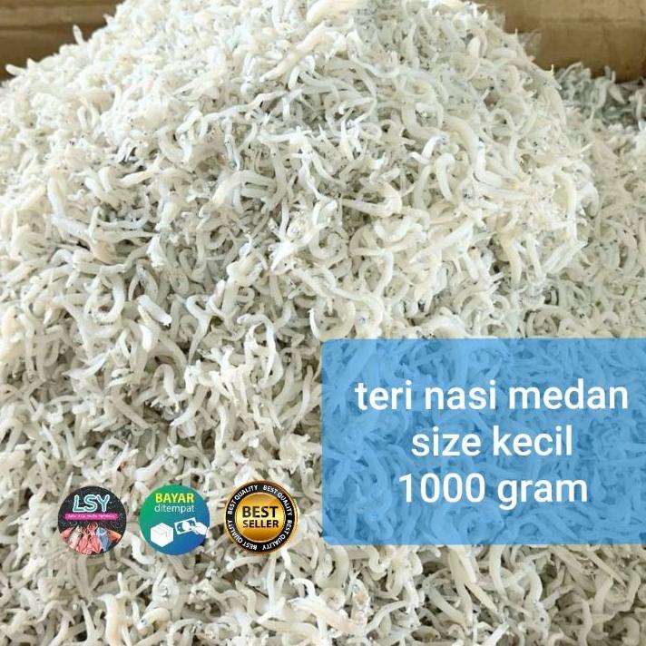 

☋ ikan asin teri nasi medan size kecil 1 kg ♞