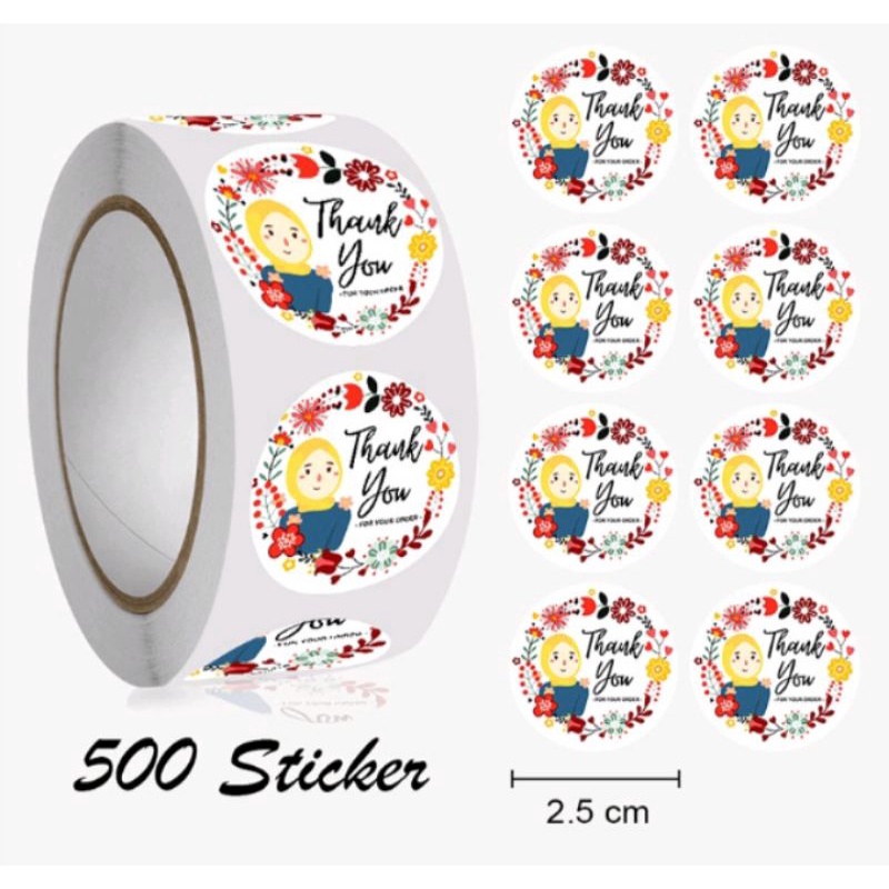 Stiker tempel kemasan makanan dan minuman