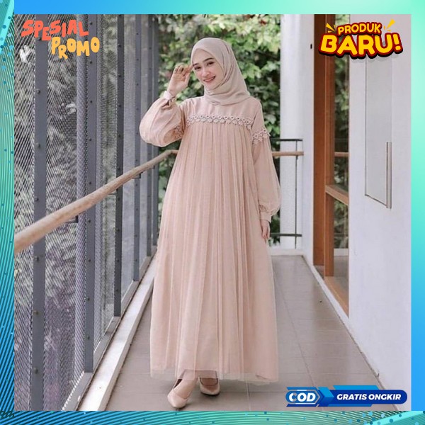 Baju Gsmis Wanita Pakian Cewek Hari Raya Gamis Lebaran Terbaru Dress Panjang Wnita Viral Gamis Remaj