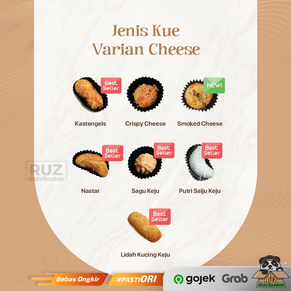 J&amp;C Cookies JnC Cookies Reguler Toples Kaca Cheese Series