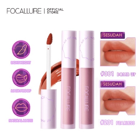 FOCALLURE Switcmode Matte Lip Tint / Korean Lip Tint