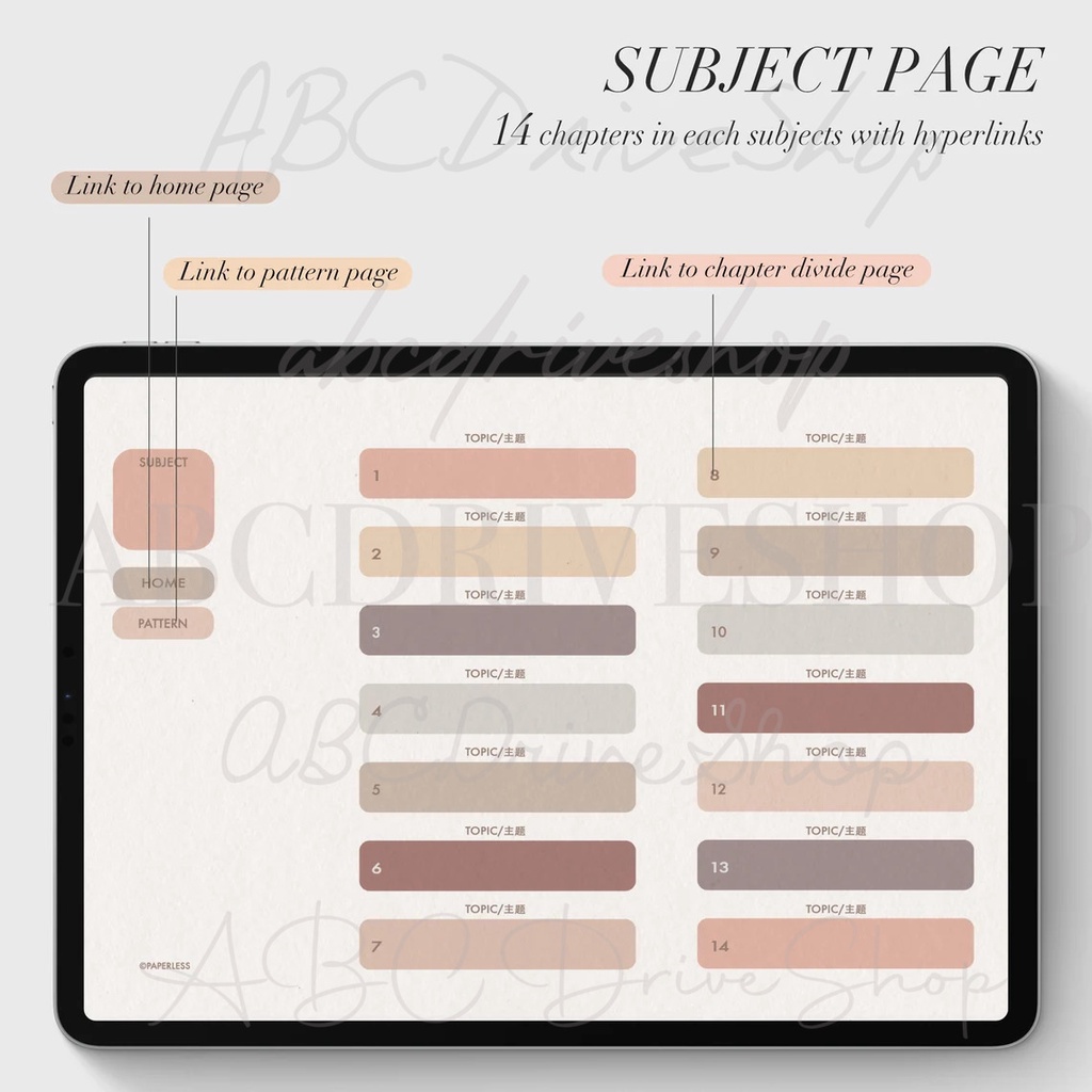 Digital Planner &amp; Journal - Class Notes