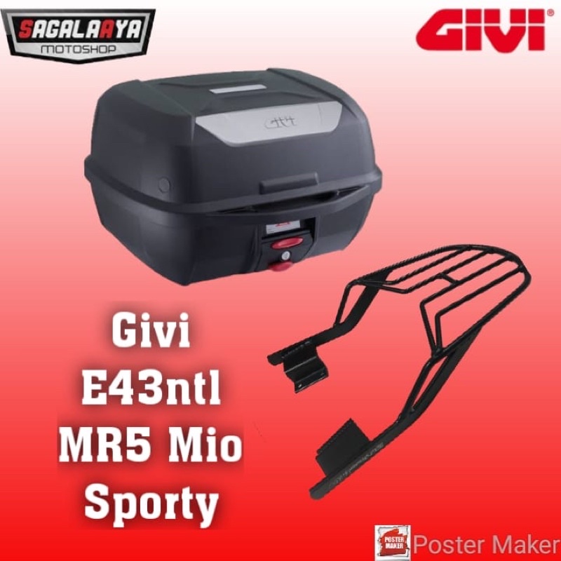 Givi E43ntl Bracket Top Box Givi MR5 original Givi Yamaha Mio Sporty
