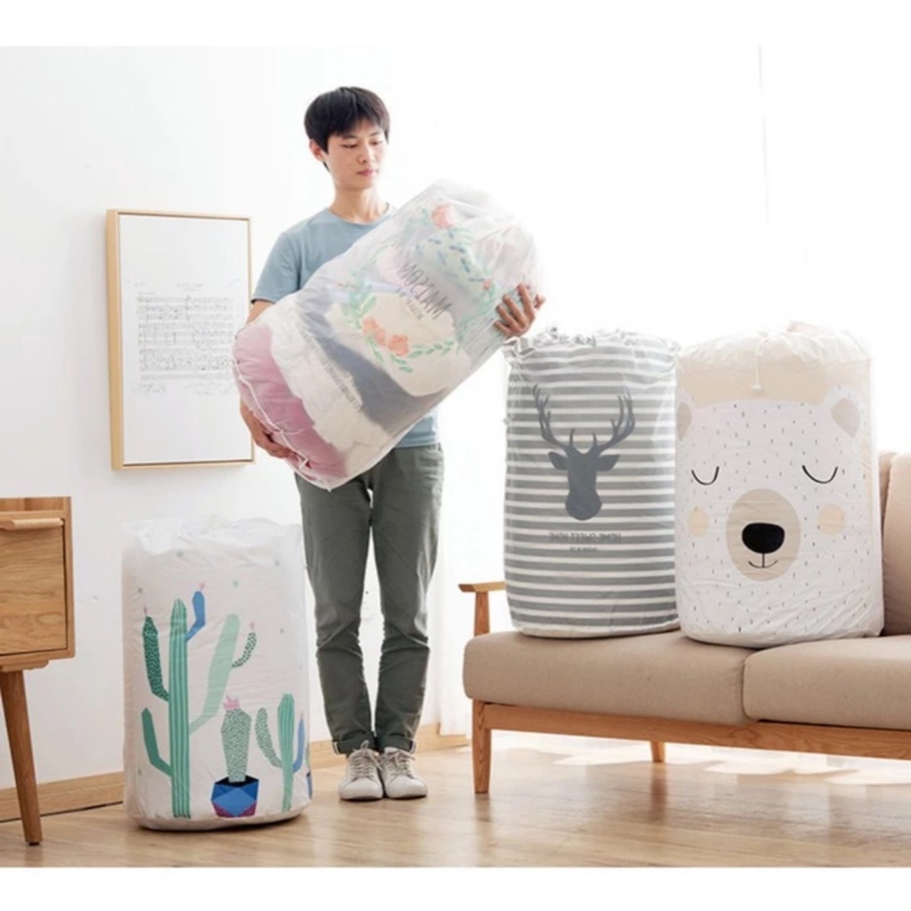 Model Tali Tarik Quilt Bag Storage Selimut Badcover