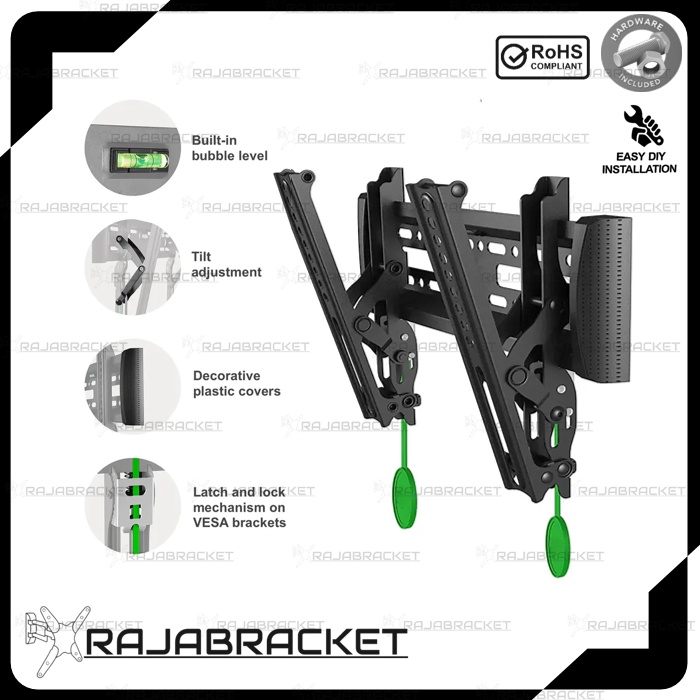 Braket Breket Briket Bracket TV 32 40 42 43 49 50 55 60 65 67 70 inch Waterpass, Pasti COCOK dan PAS Breket TV LCD LED Semua merk tv