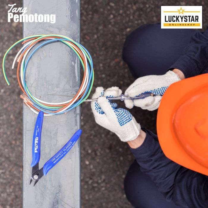Tang Plato Potong Kawat Kabel Mini Wire Cutter Plato Tajam Alat Perkakas Multifungsi Import - GJ-15 - LuckyStar