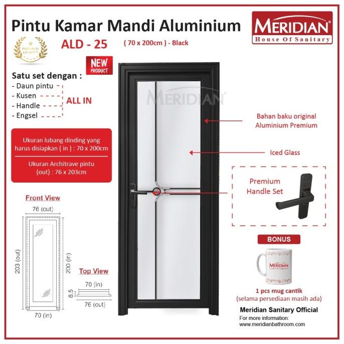 Pintu Aluminium Kamar Mandi Meridian Ald 25 Emeraldmartt