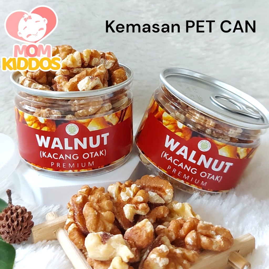 

Roasted Walnut Kacang Otak Oven Matang Premium Kemasan PET CAN
