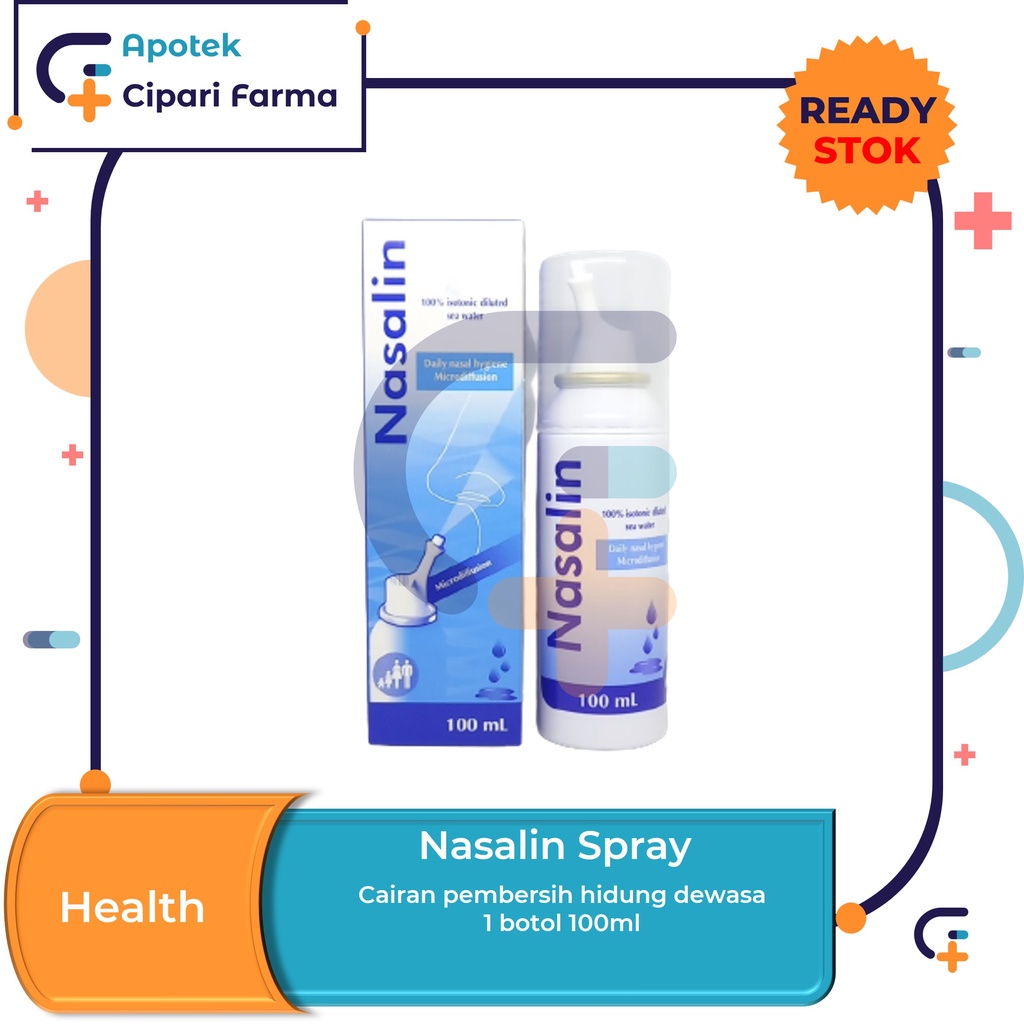 Nasalin Spray Daily Nasal Hygiene Obat Semprot Hidung Steril Dewasa 100ml