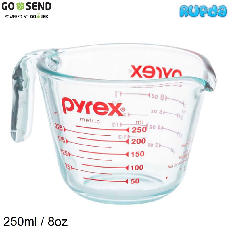 Pyrex 8oz Measuring Cup Gelas Takar 250ml Kaca Glass
