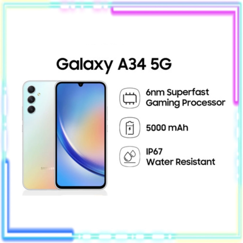 SAMSUNG GALAXY A34 5G 8/256 &amp; 8/128 NEW GARANSI RESMI SAMSUNG