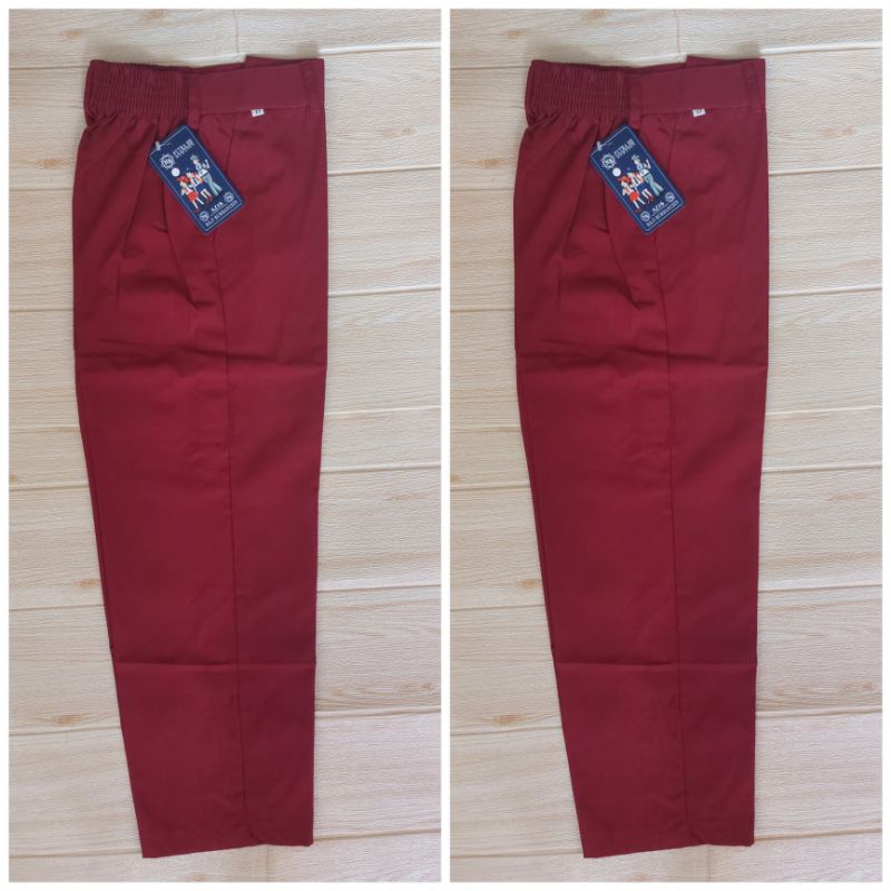 celana panjang sd warna merah/celana merah panjang sd/celana sd panjang merah/celana panjang merah s