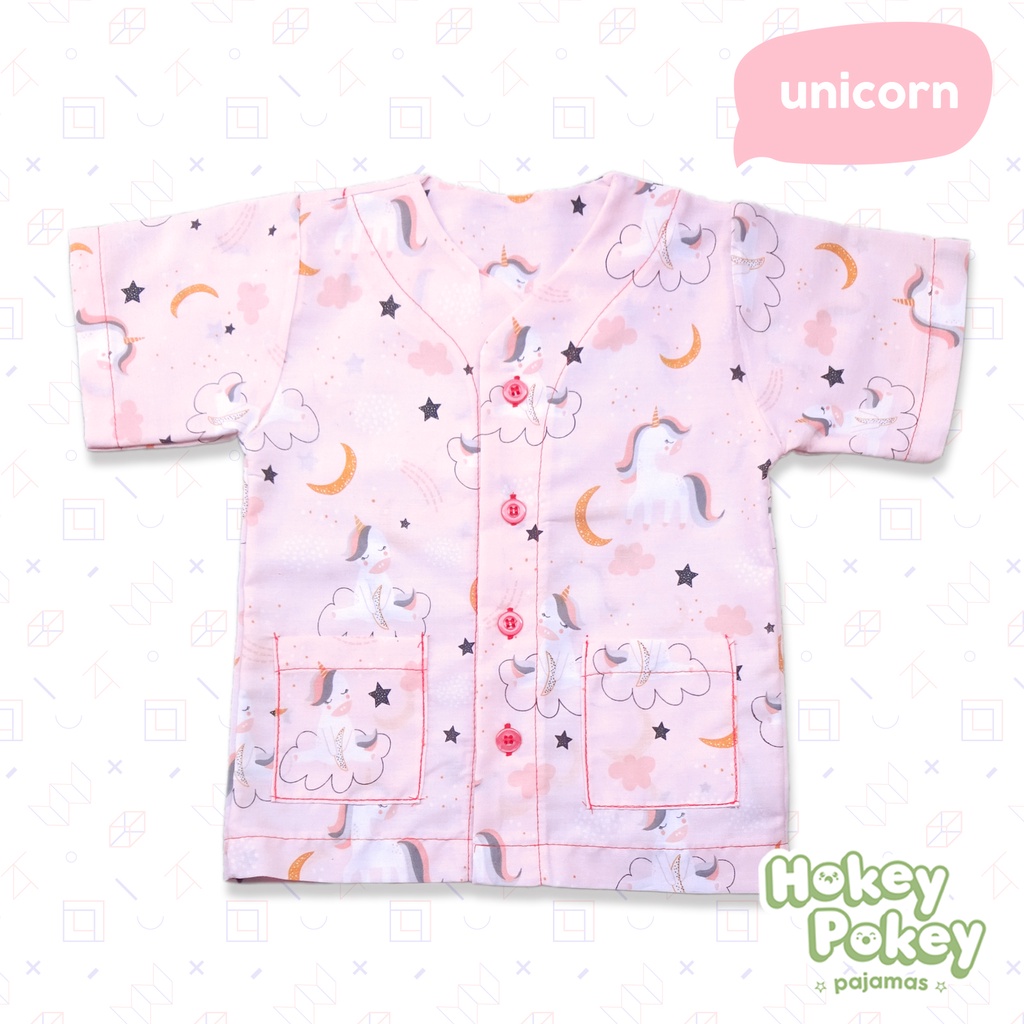 Setelan Baju Tidur Piyama Anak Perempuan Motif Unicorn Pink