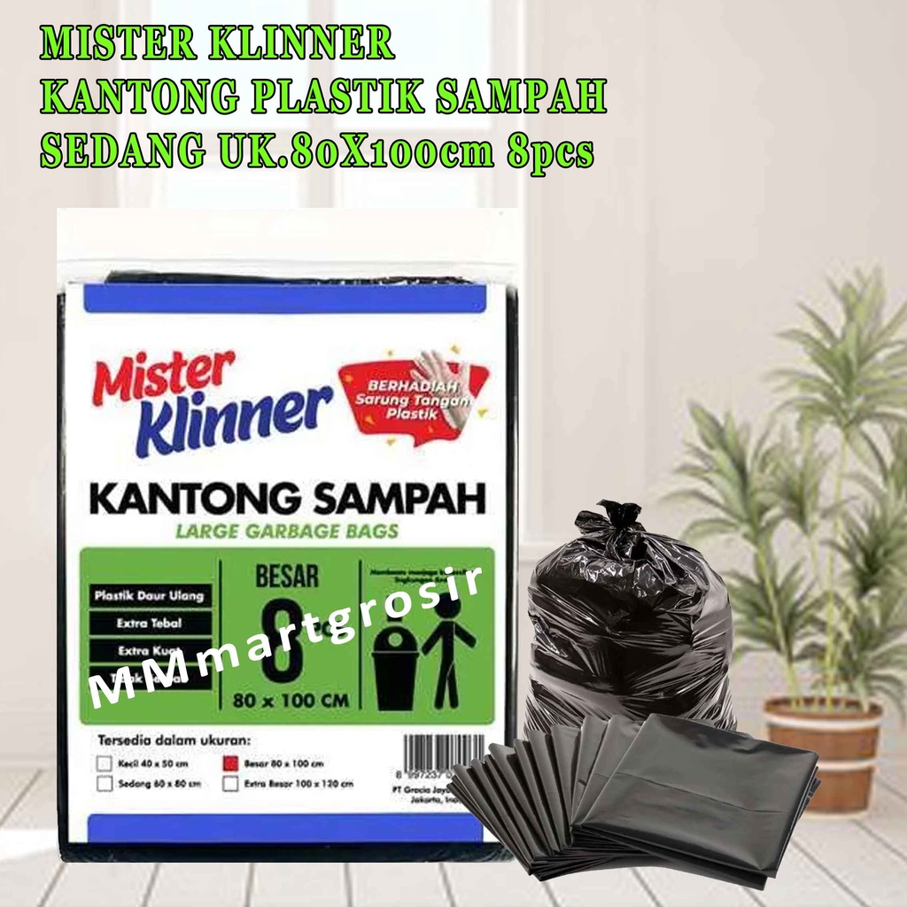 Mister Klinner / Kantong Sampah / Plastik Sedang / UK.L 8pcs