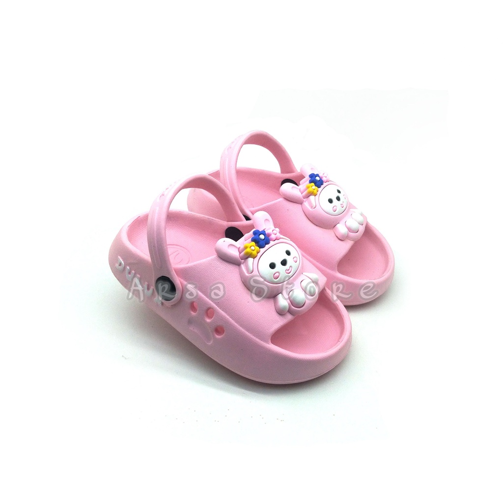 Sandal Anak Perempuan Umur 1 2 3 4 Tahun Karakter Hello Kitty / Sendal Slop Baim Lucu Terbaru Anak Cewek Tali Belakang