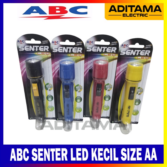 senter swat police ABC SENTER BATERAI LED KECIL SIZE AA/ SENTER ABC KECIL LED