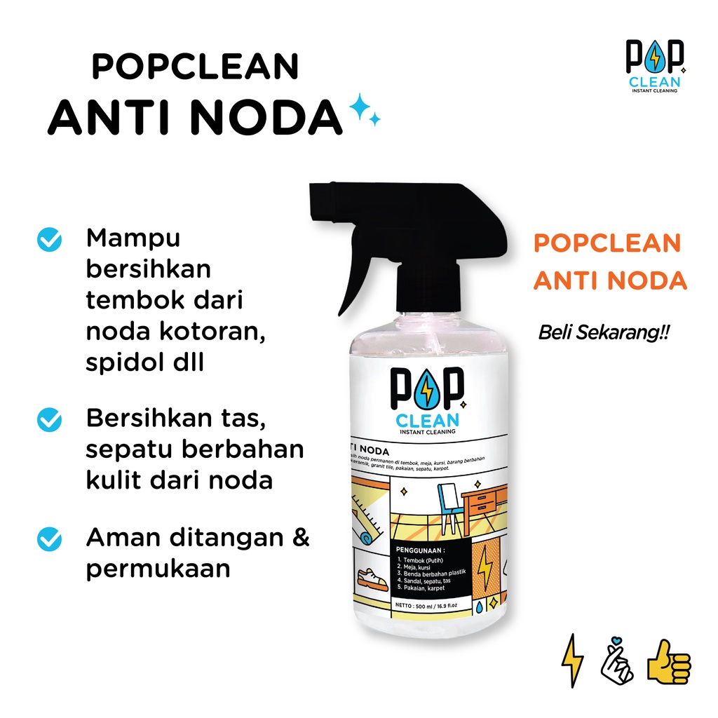 PEMBERSIH NODA KOTORAN / ANTI NODA POPCLEAN