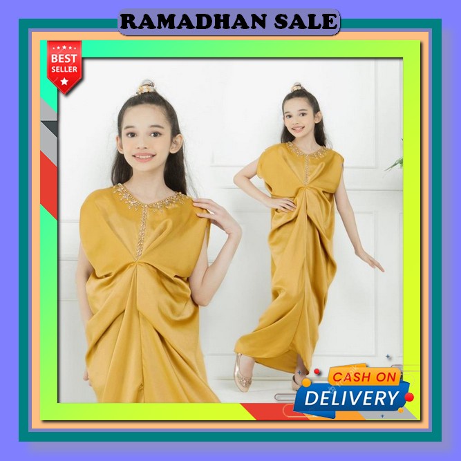 Kaftan Outher Viral Kaftan Wanita Panjang Wanita Lebaran Renda Silk Luxury Premium Myredo - Kaftan A