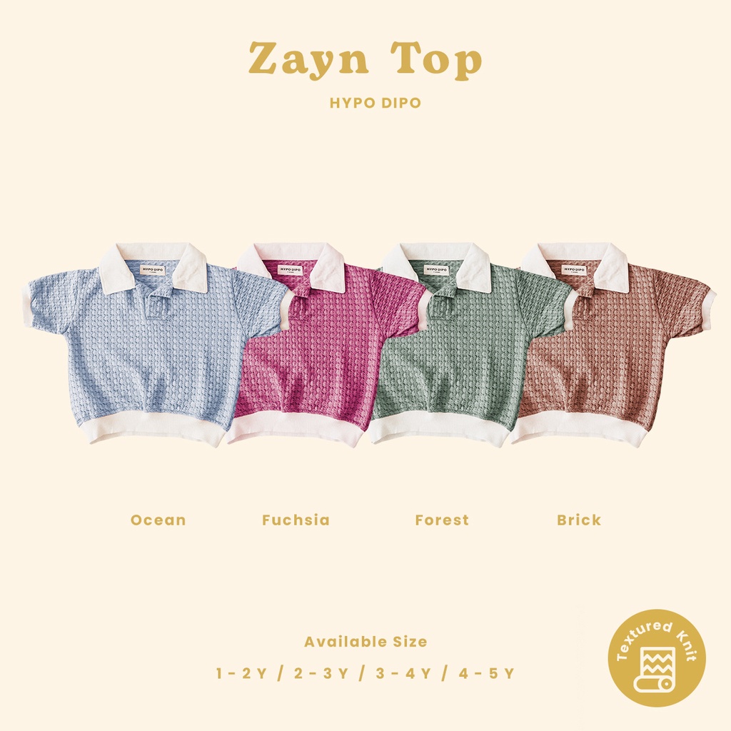 HYPODIPO - Zayn New Top - Atasan Anak Unisex