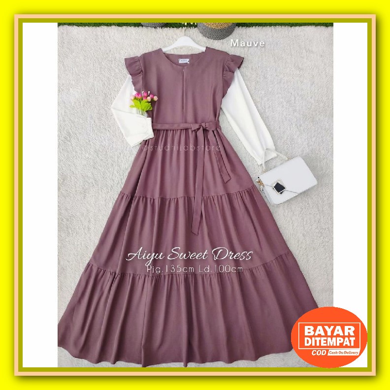 Baju Gamis Anak Perempuan Terbaru Pakaian Dress Muslim Syari Baju Ngaji Umur 1 2 3 4 5 6 7 8 Tahun G