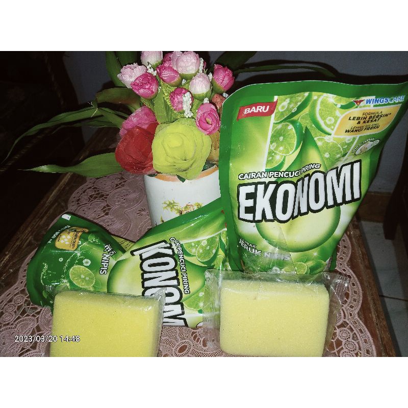 cairan pencuci piring ekonomi free spon