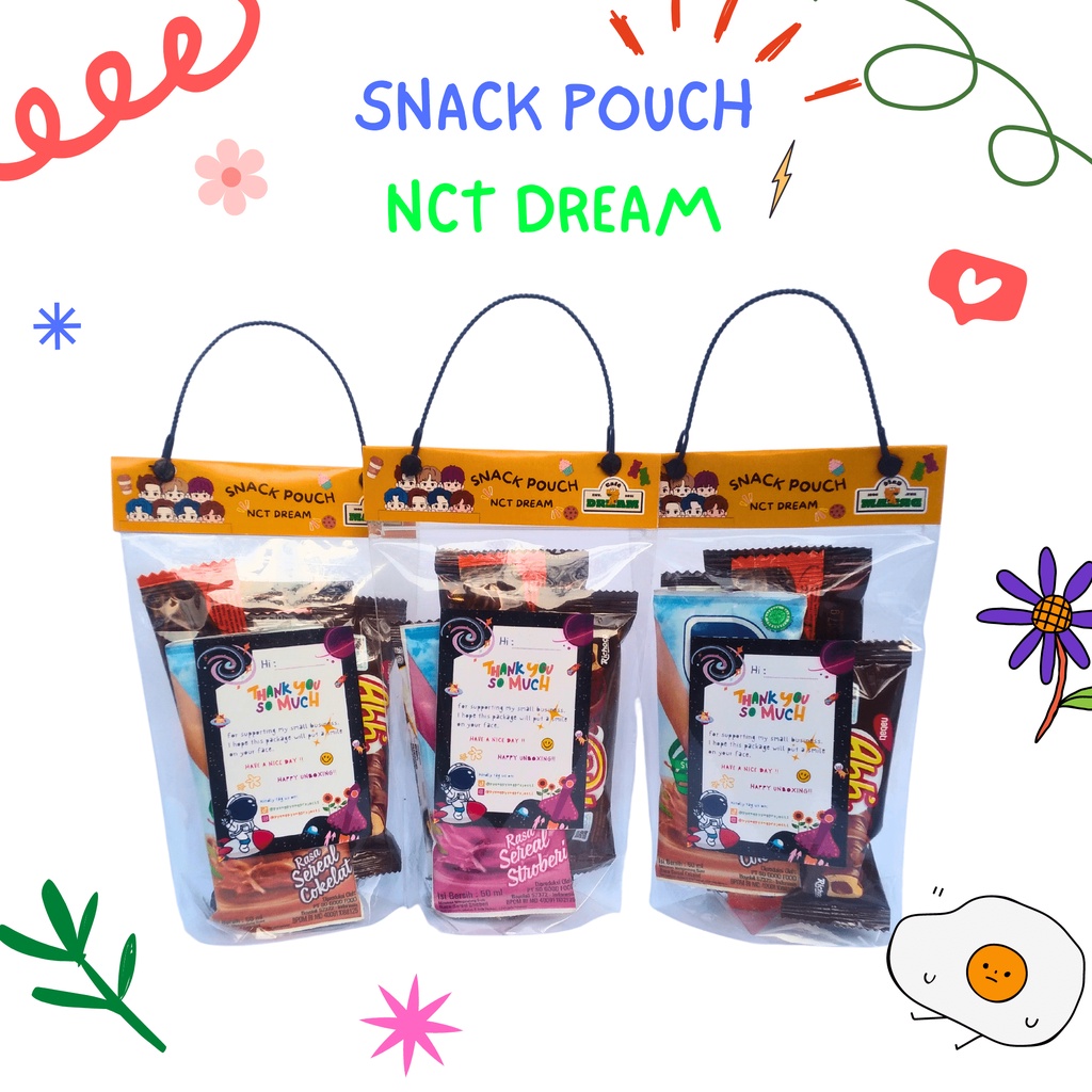 

SNACK POUCH NCT DREAM/ TAS SNACK ULANG TAHUN/LEBARAN/KADO