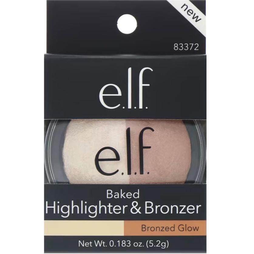 PROMO MURAH ELF Cosmetics Baked Highlighter &amp; Bronzer (5.2 gr) Bronzed Glow Shades ORI USA