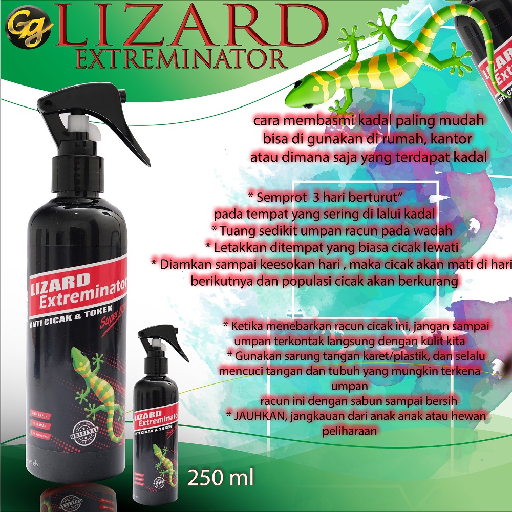 Lizard extreminator pengusir cicak & tokek paling ampuh | semprotan pengusir cicak, racun pengusir c