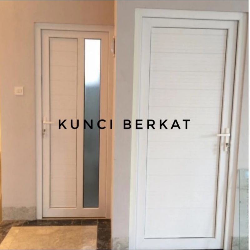 Pintu UPVC Conch Putih/Pintu Kamar Mandi UPVC