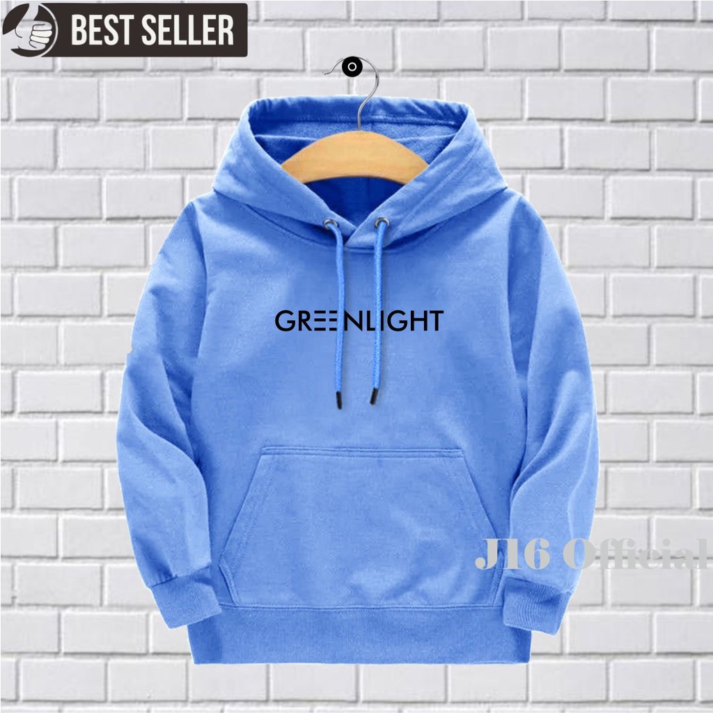 GREENLIGHT Sweater Hoodie anak 6-11 Tahun Laki-laki perempuan Fleece TEBAL