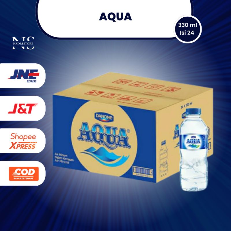 

AQUA BOTOL KECIL 330ML ISI 24 BOTOL