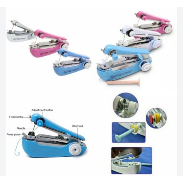 MESIN JAHIT MINI PORTABLE MESIN JAHIT TANGAN MANUAL MINI SEWING KIT
