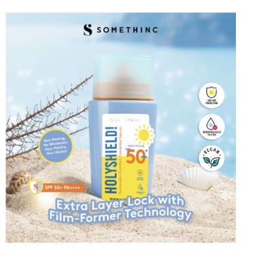 SOMETHINC Holyshield Glowing Up Sunscreen SPF 50 PA+++ | Corrector Serum
