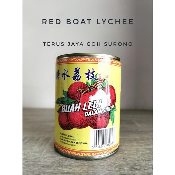 

Red Boat Lychee Canned in Syrup -- Buah Leci Kaleng