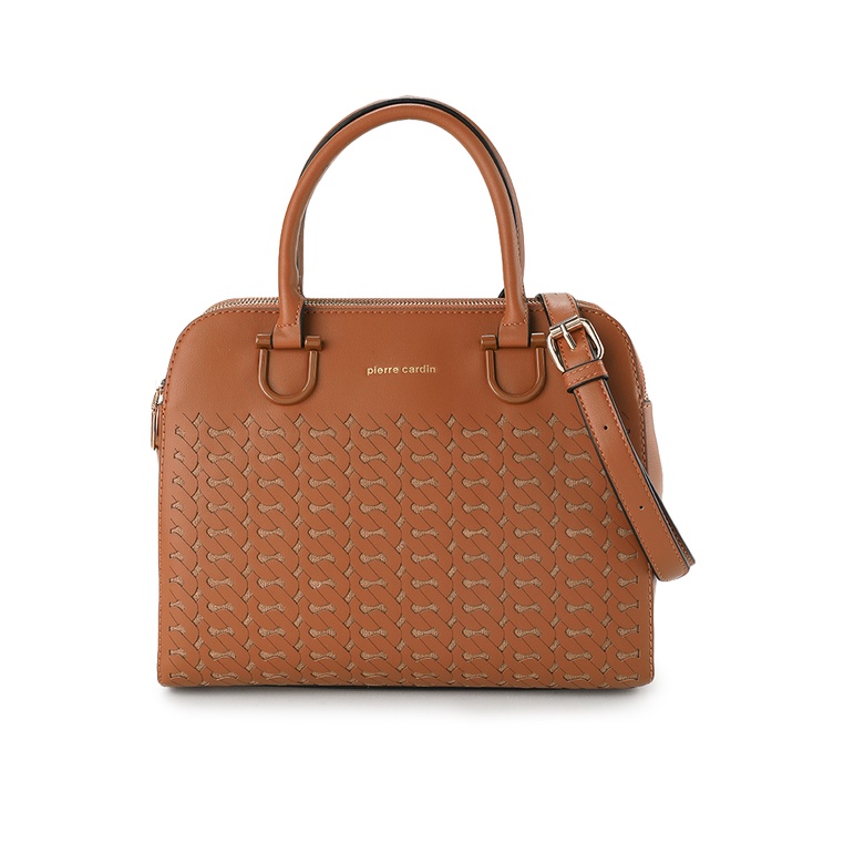 Pierre Cardin Tas Wanita Hand Bag Tas Kerja Casual Tas Selempang ORI 9121512501BRO-BROWN