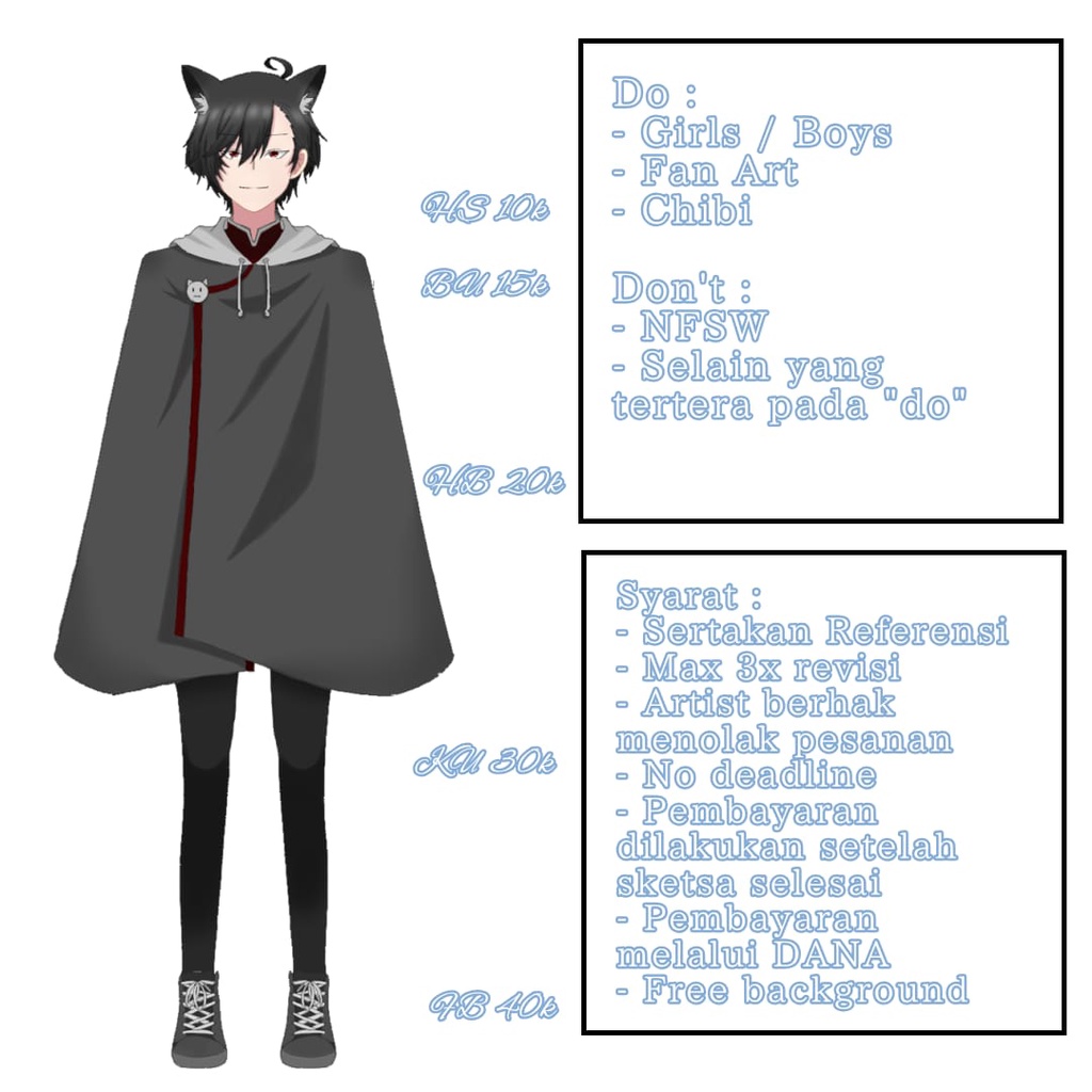 Commission Art (OC dan Fan Art)