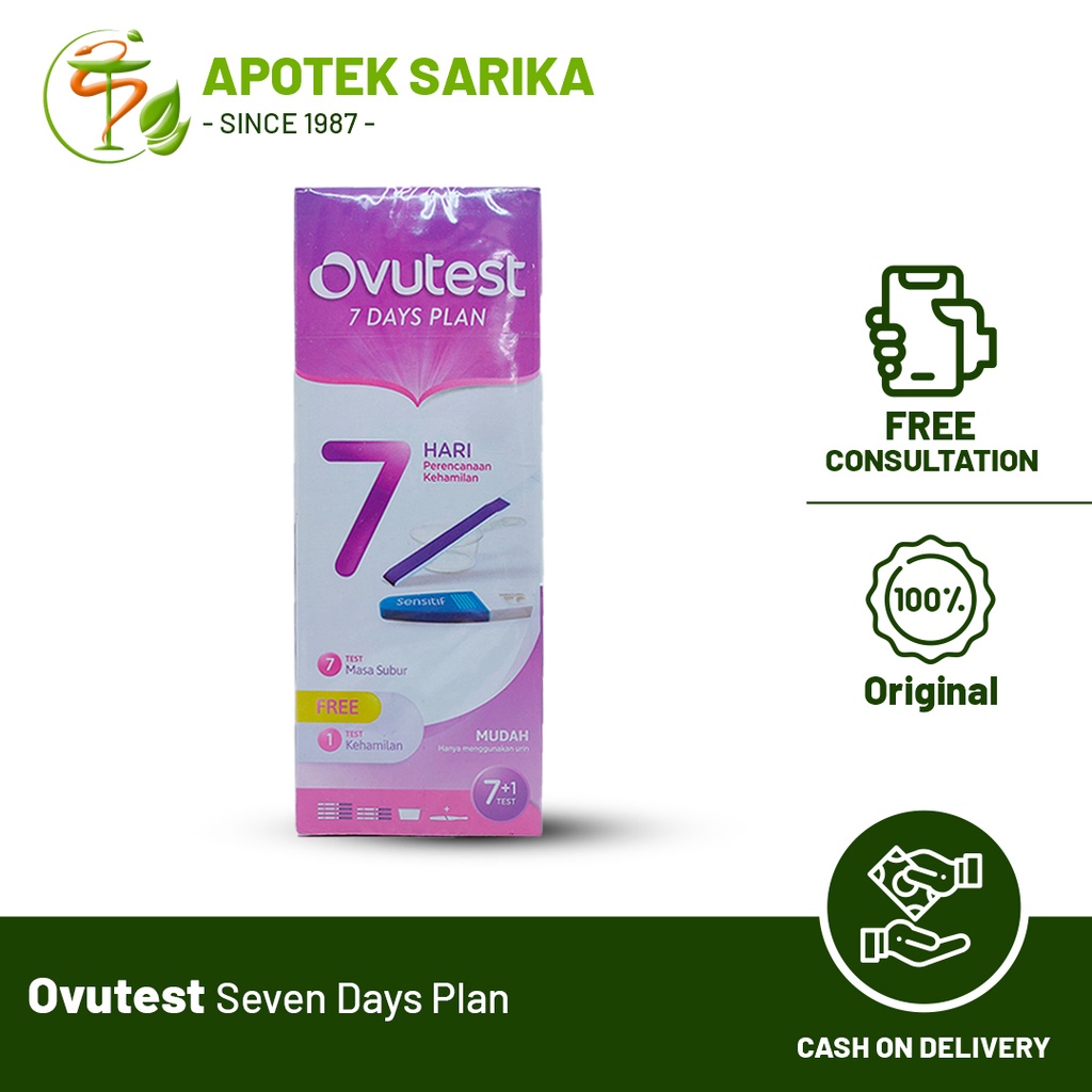 Ovutest Seven Days Plan Alat Tes Kesuburan Ovutest 7 Days