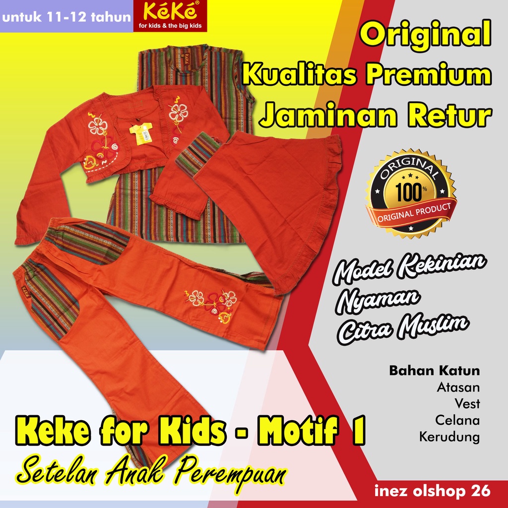 Keke Setelah Muslimah Anak Perempuan Usia 11-12 tahun