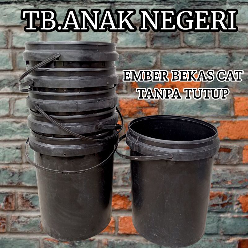 EMBER CAT 25 KG BEKAS TANPA TUTUP