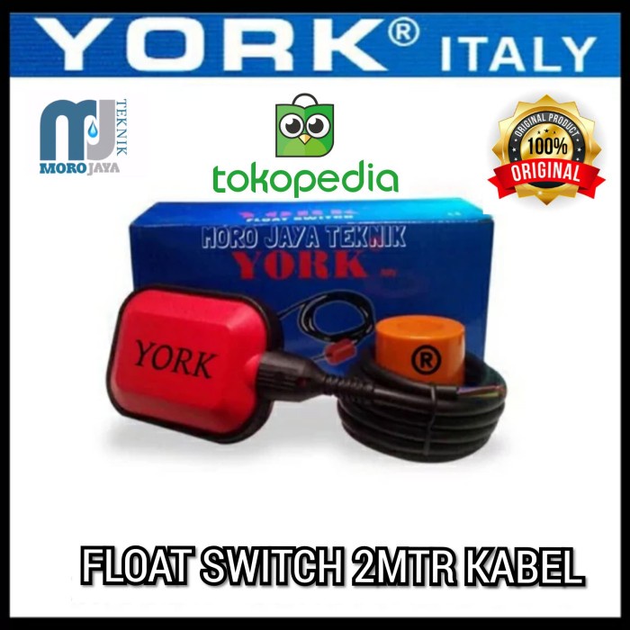 Float Switch York 2 Mtr Kabel Autometic Pompa Celup Dan Toren