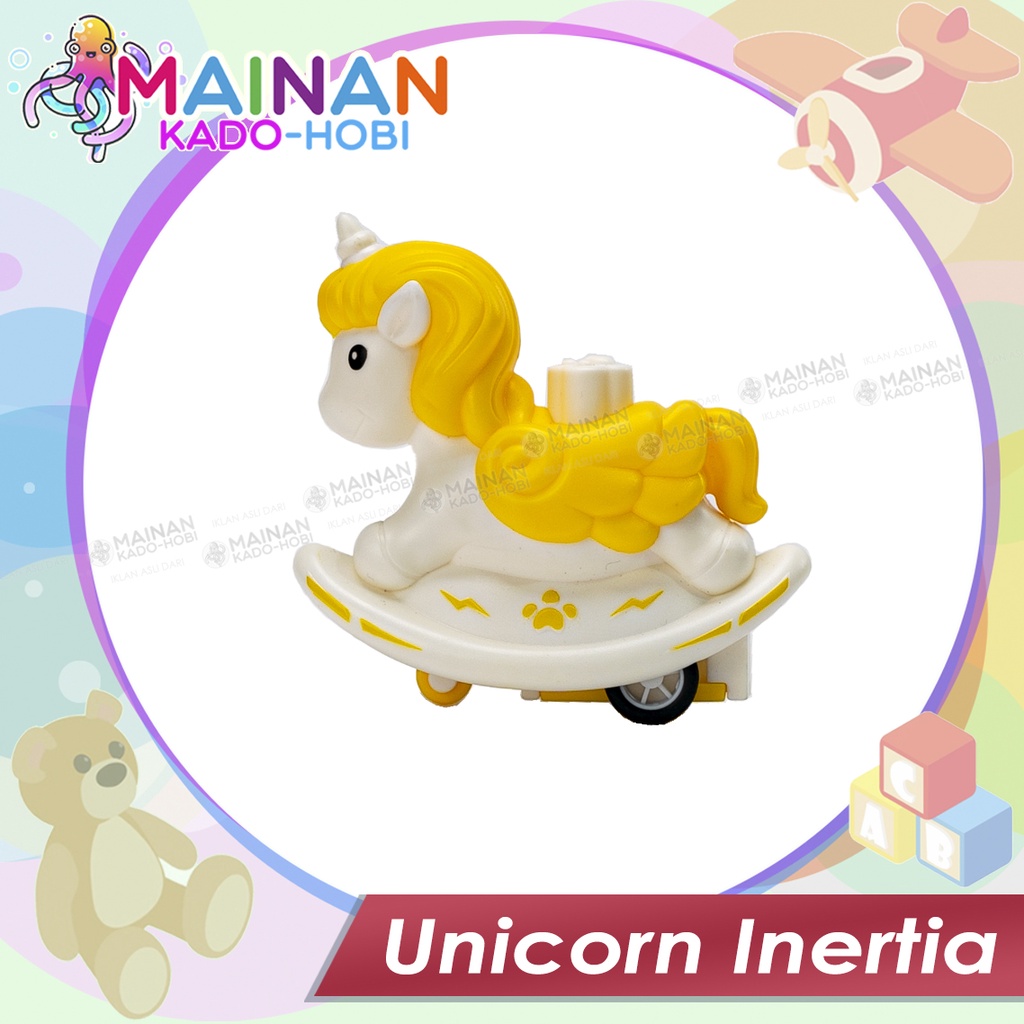 HADIAH MAINAN ANAK PRESSURE CAR HORSE UNICORN KUDA PONY INERTIA