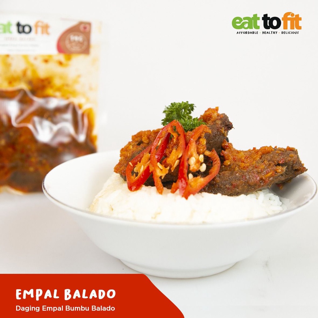 MAKANAN SEHAT FROZEN FOOD EMPAL BALADO EAT TO FIT - 100 gr