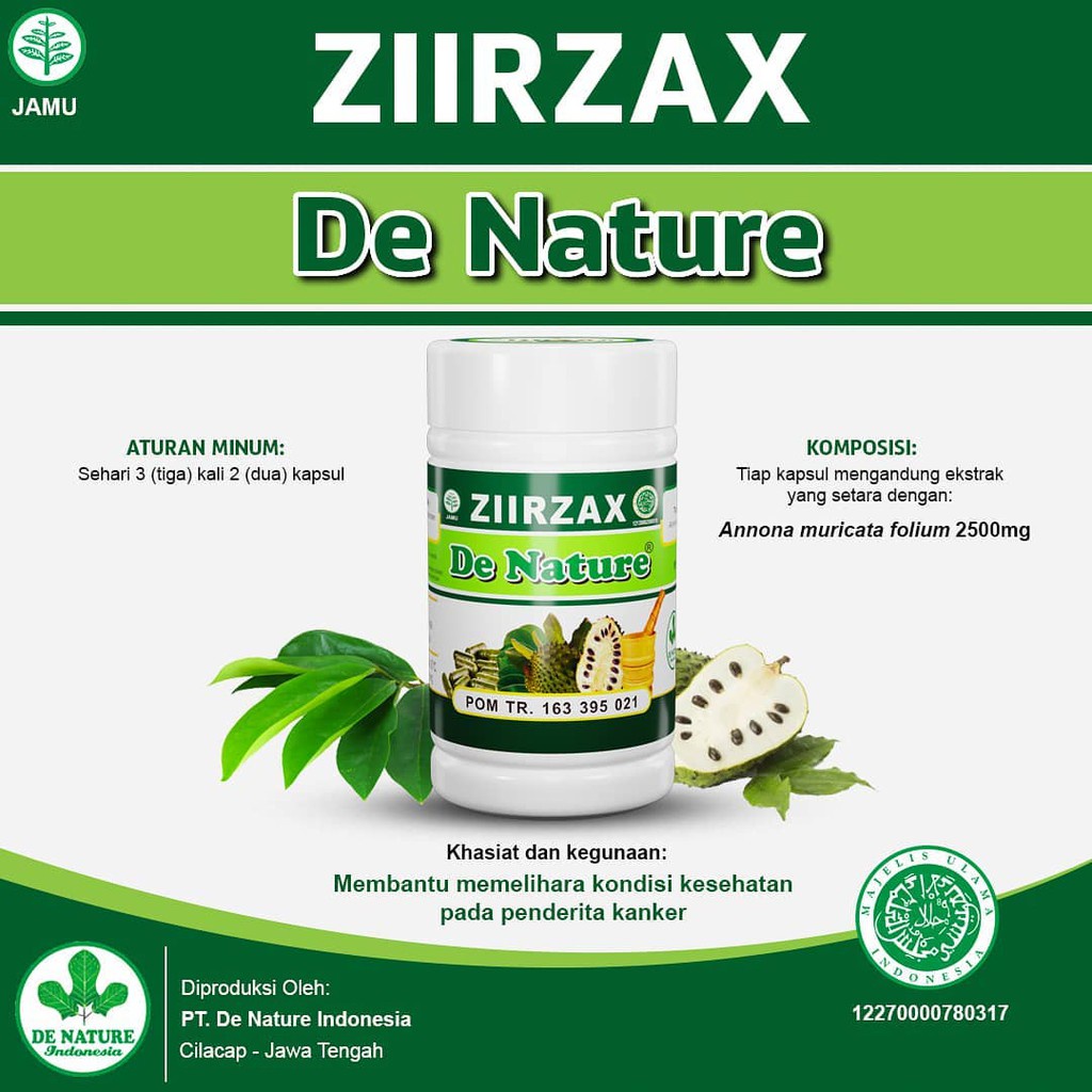 Kapsul Ziirzax Obat Kanker Tumor Gondok Beracun Benjolan Di Leher & Ketiak BPOM Asli Denature