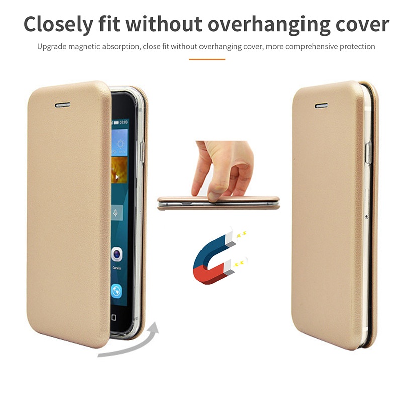 Case iPhone X Xs Flip Cover Leather Stand Soft Silikon Casing Wallet Magnetic Free 2pcs Kabel Charger Lightning