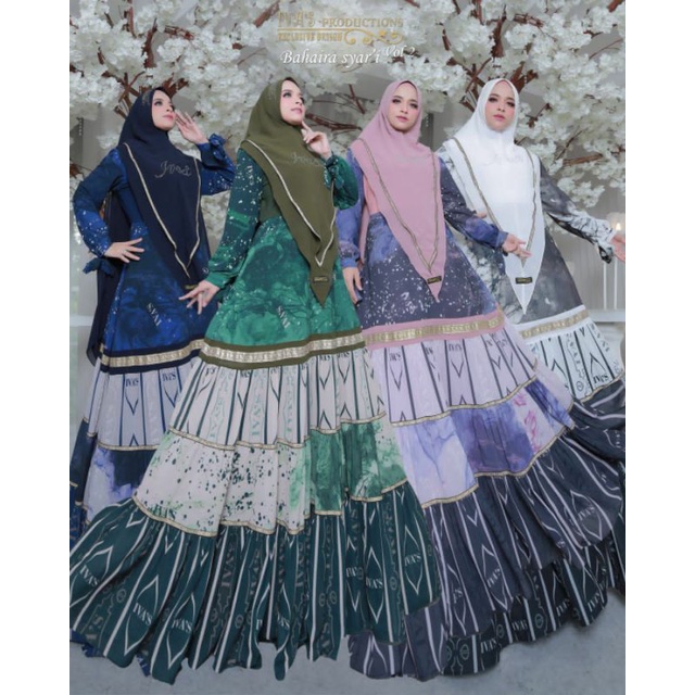 gamis set bahira syari ivas