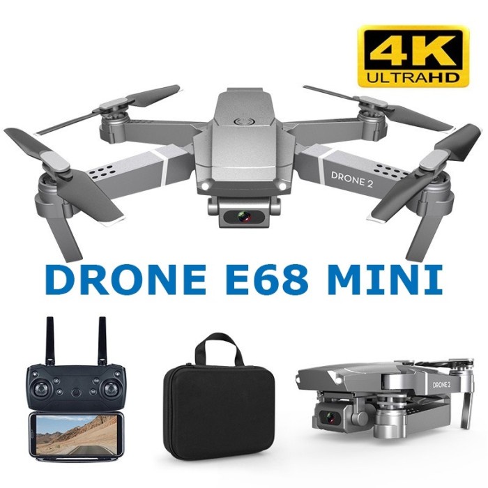 Drone Mini E68 RC Drone 4K HD Camera WIFI FPV Quadcopter VS DJI MAVIC