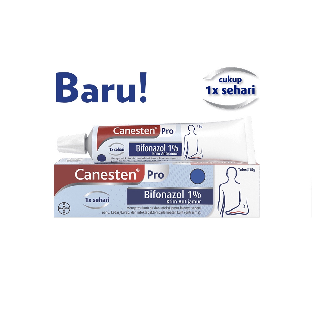 Canesten Pro 5g / Cream Anti jamur / Salep Gatal---CANESTEN CR 5GR OBAT JAMUR PANU KADAS GATAL KULIT