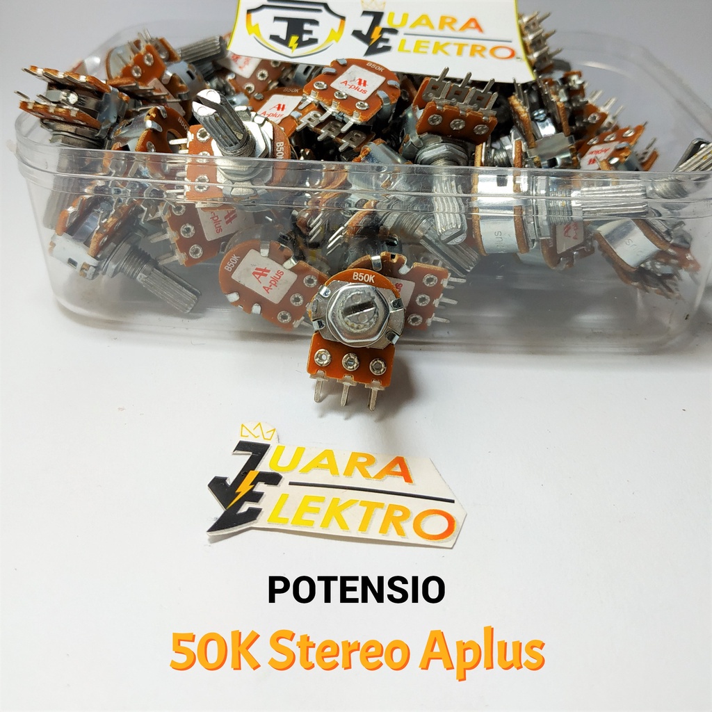 Potensio 50K Stereo Aplus | Potensiometer Stereo 50K Aplus