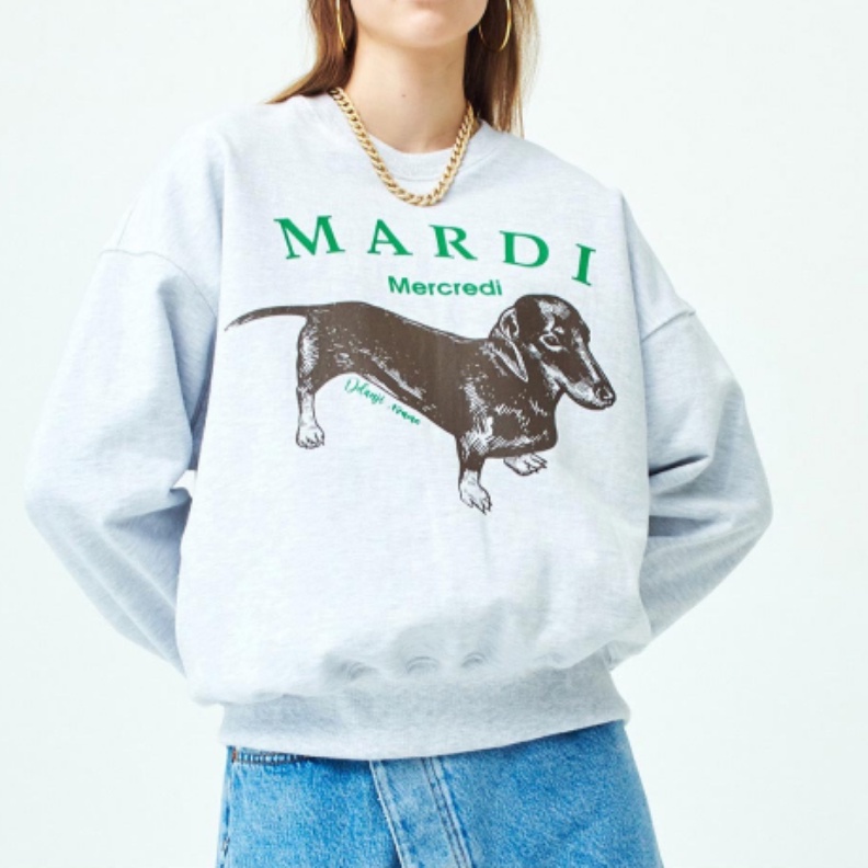 Mardi Ddanji Sweatshirt Heather Grey